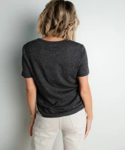 Thread & Supply Apparel Claude Tee In Charcoal