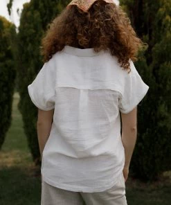 Cotton Bleu The In Between Top In White