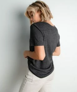 Thread & Supply Apparel Claude Tee In Charcoal