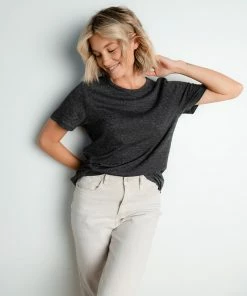 Thread & Supply Apparel Claude Tee In Charcoal