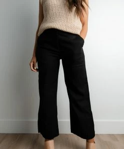 Letter To Juliet Danny Linen Pants In Black FINAL SALE Apparel