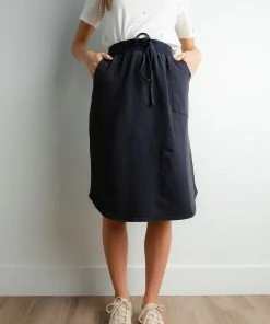 TeaNRose Judy Skirt In Navy-FINAL FEW