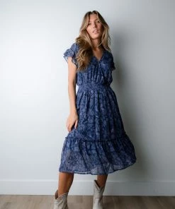 VOY Apparel Cool Down Floral Dress