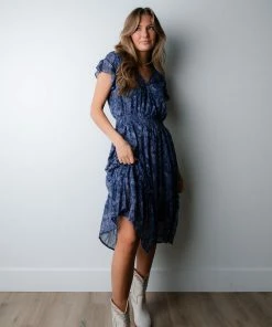 VOY Apparel Cool Down Floral Dress