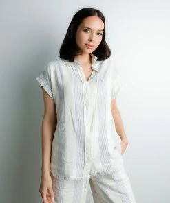 Thread & Supply Apparel Fine Line Linen Top