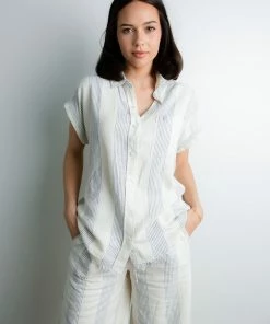 Thread & Supply Apparel Fine Line Linen Top