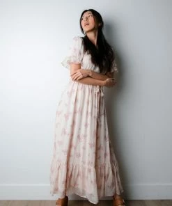 TeaNRose Pink Blossoms Dress Apparel