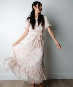 TeaNRose Pink Blossoms Dress Apparel