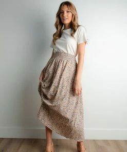 TeaNRose Helene Floral Skirt