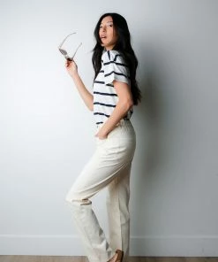 Thread & Supply Back Of The Line Top In Navy-FINAL SALE Apparel