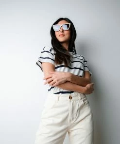 Thread & Supply Back Of The Line Top In Navy-FINAL SALE Apparel