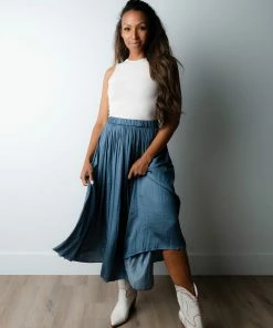 Current Air Apparel Caroline Pleated Skirt