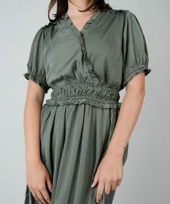 TeaNRose Apparel Heathers Olive Dress