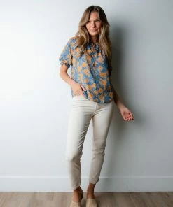 Current Air Tangerine Skies Blouse Apparel