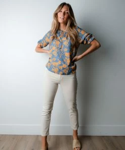 Current Air Tangerine Skies Blouse Apparel