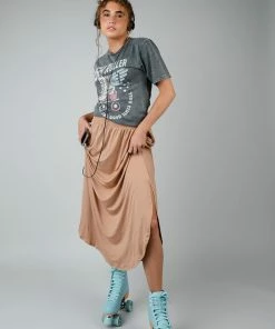 Ninexis Juno Midi Tan Skirt
