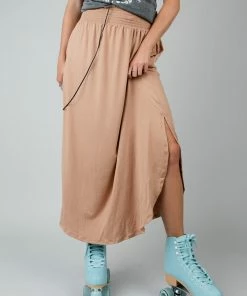 Ninexis Juno Midi Tan Skirt