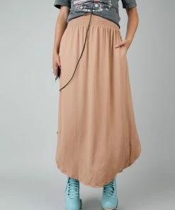 Ninexis Juno Midi Tan Skirt