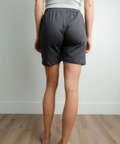 Tres Bien Apparel Weekend Biker Shorts In Charcoal FINAL SALE