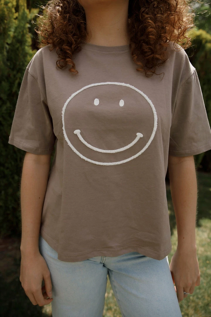 Newbury Kustom All Smiles Graphic Tee In Mocha Apparel