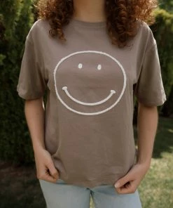 Newbury Kustom All Smiles Graphic Tee In Mocha Apparel