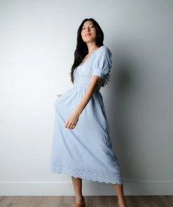 FORE Collection Apparel Sadie Embroidered Dress