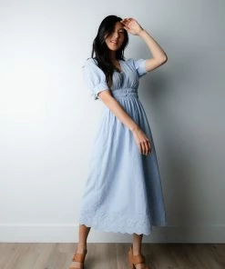 FORE Collection Apparel Sadie Embroidered Dress