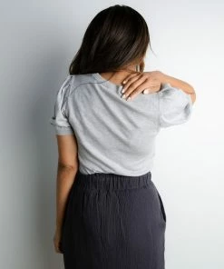 Current Air Melanie Top In Grey