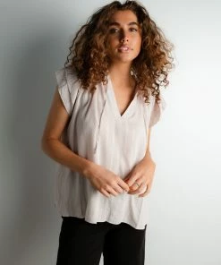 Grade & Gather Apparel Rue Linen Blouse FINAL SALE