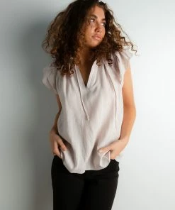 Grade & Gather Apparel Rue Linen Blouse FINAL SALE