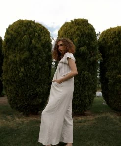 Kori America Island In The Sun Overalls In Oatmeal