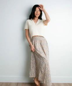 TeaNRose Helene Floral Skirt