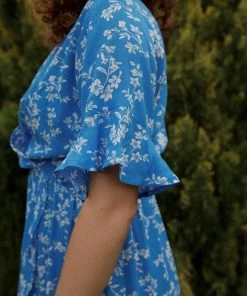 Kori America Blue Skies Floral Dress