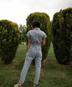 Polagram Sunday Brunch Denim Jumpsuit