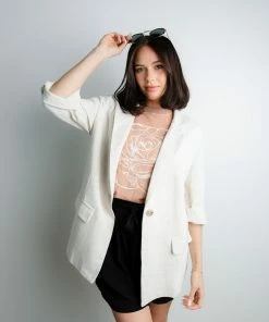 Allie Rose Rooney Linen Blazer Apparel