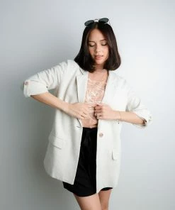 Allie Rose Rooney Linen Blazer Apparel