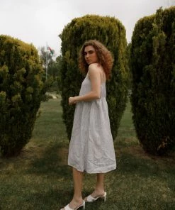 Cotton Bleu Fawn Striped Dress Apparel