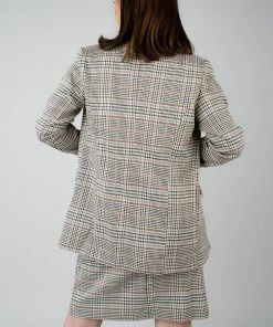 TeaNRose Julia Plaid Blazer Apparel