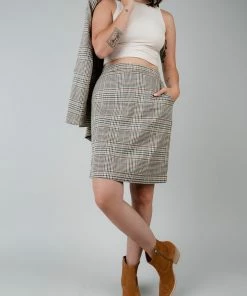 TeaNRose Julia Plaid Skirt