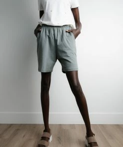 Tres Bien Weekend Biker Shorts In Olive-FINAL SALE Apparel