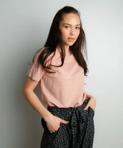 Tres Bien Apparel Simons Top In Peach