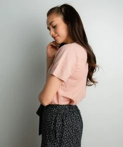 Tres Bien Apparel Simons Top In Peach