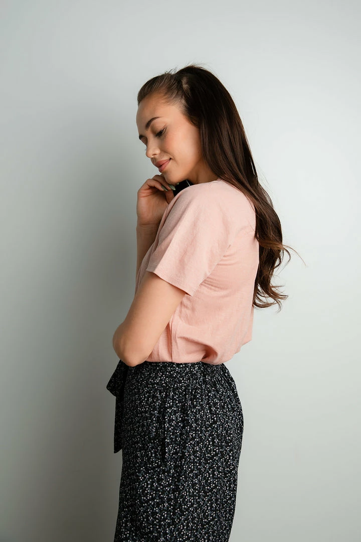 Tres Bien Apparel Simons Top In Peach