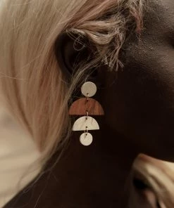 Mia Accessories Cairns Wood Earrings