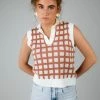 Calista Checked Out Vest Apparel