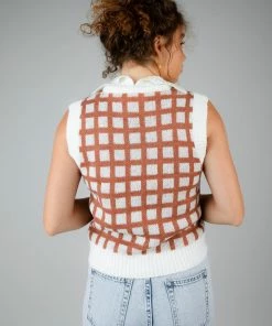 Calista Checked Out Vest Apparel