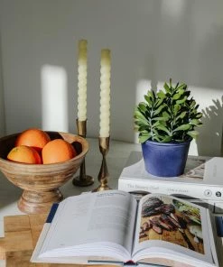 Creative Co-op Mango Ridged Bowl Kitchen