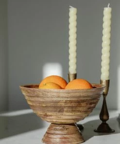 Creative Co-op Mango Ridged Bowl Kitchen