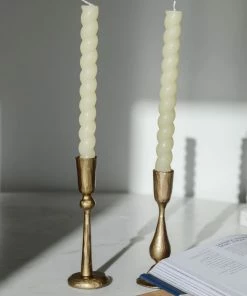 Creative Co-op Twisted Taper Candles Home Decor