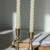 Creative Co-op Home Decor Antique Brass Taper Holder